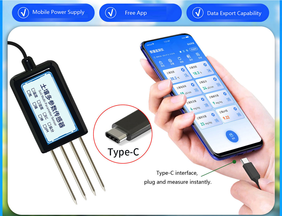 8-in-1 Soil Sensor Portable Type-C/USB Soil Multi-Parameter Tester & Analyzer.jpg 8-in-1 Soil Sensor Portable Type-C/USB Soil Multi-Parameter Tester & Analyzer.jpg